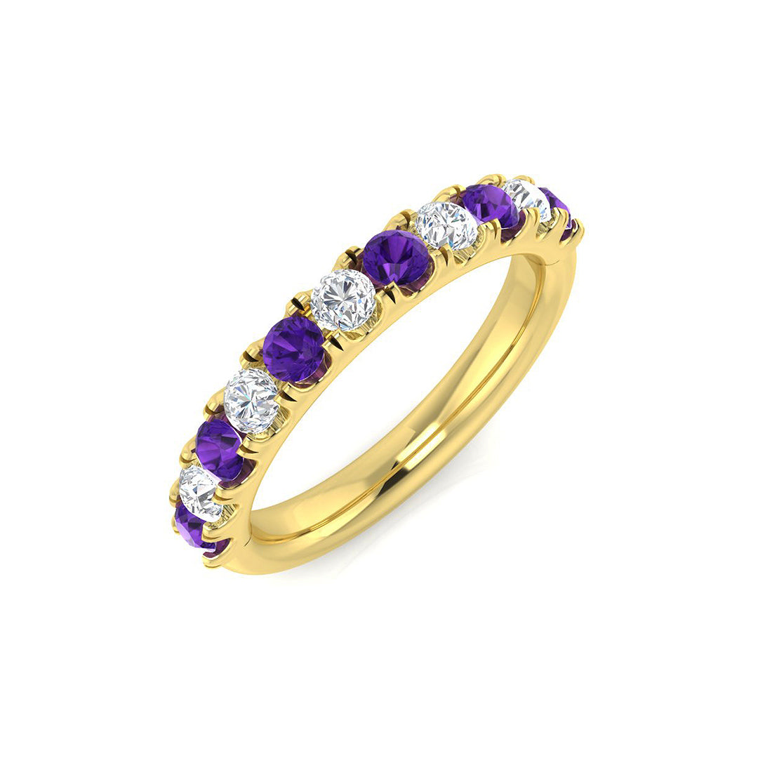 Round Gemstone Ring