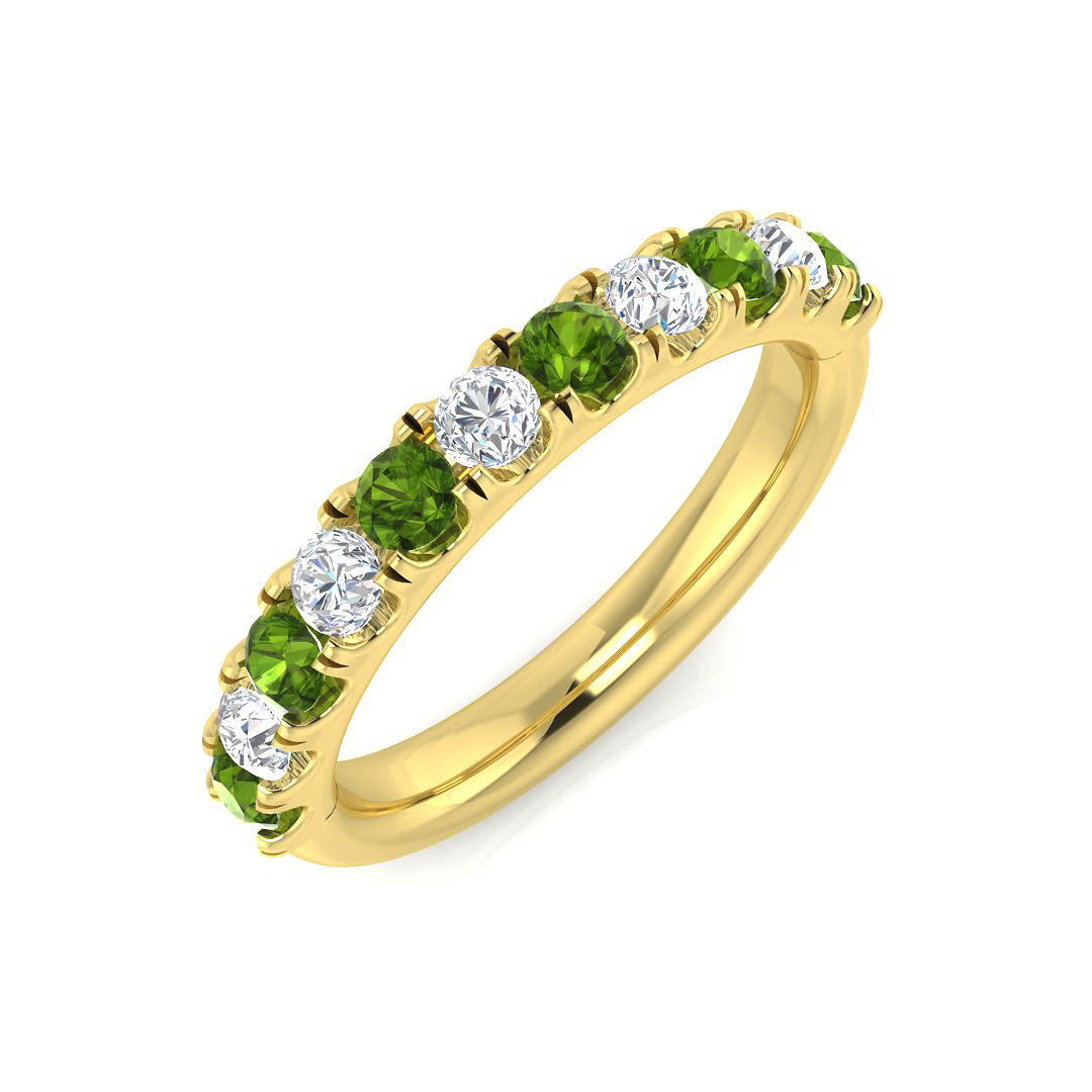 Round Gemstone Ring
