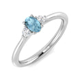 Oval Aquamarine Ring