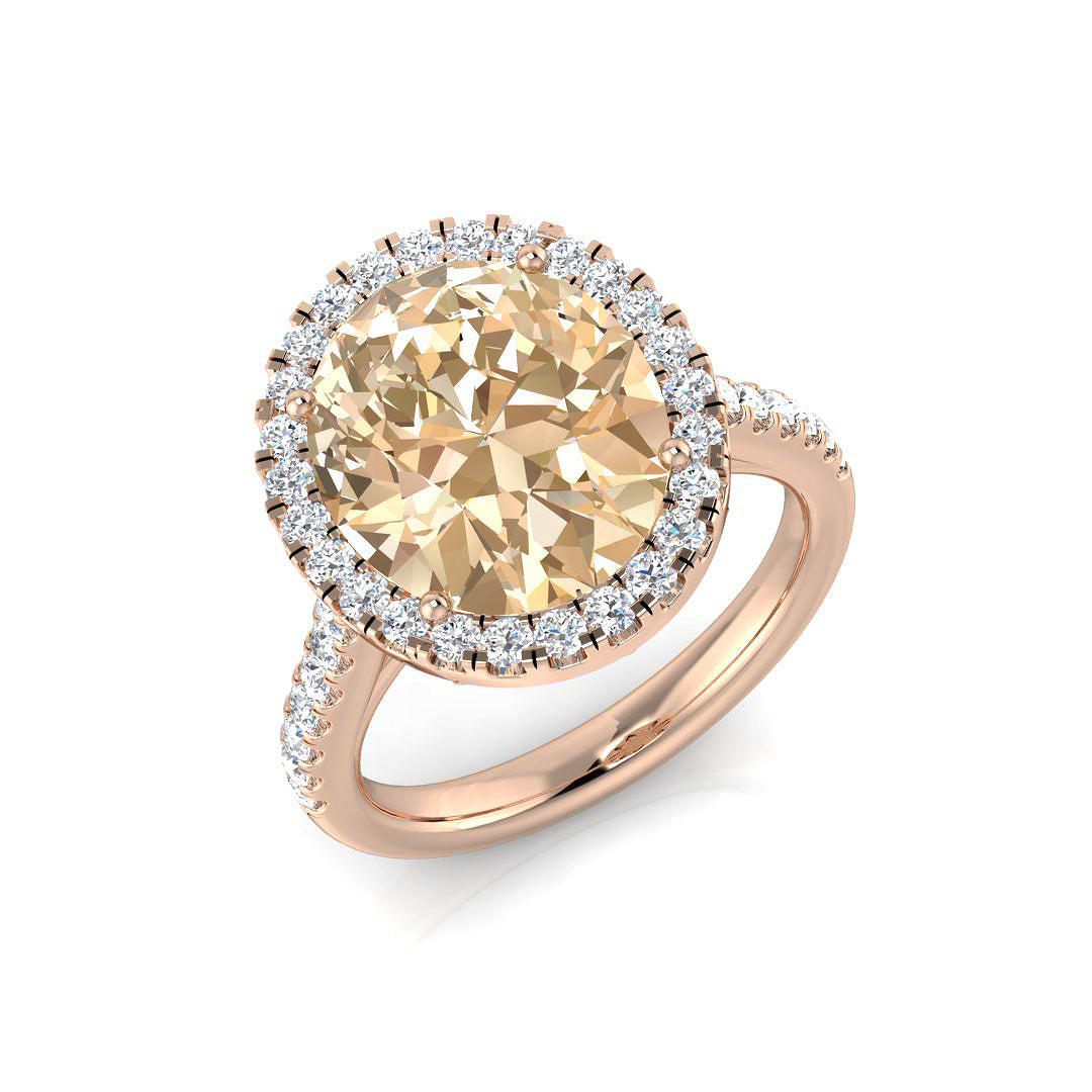 Oval Morganite Ring