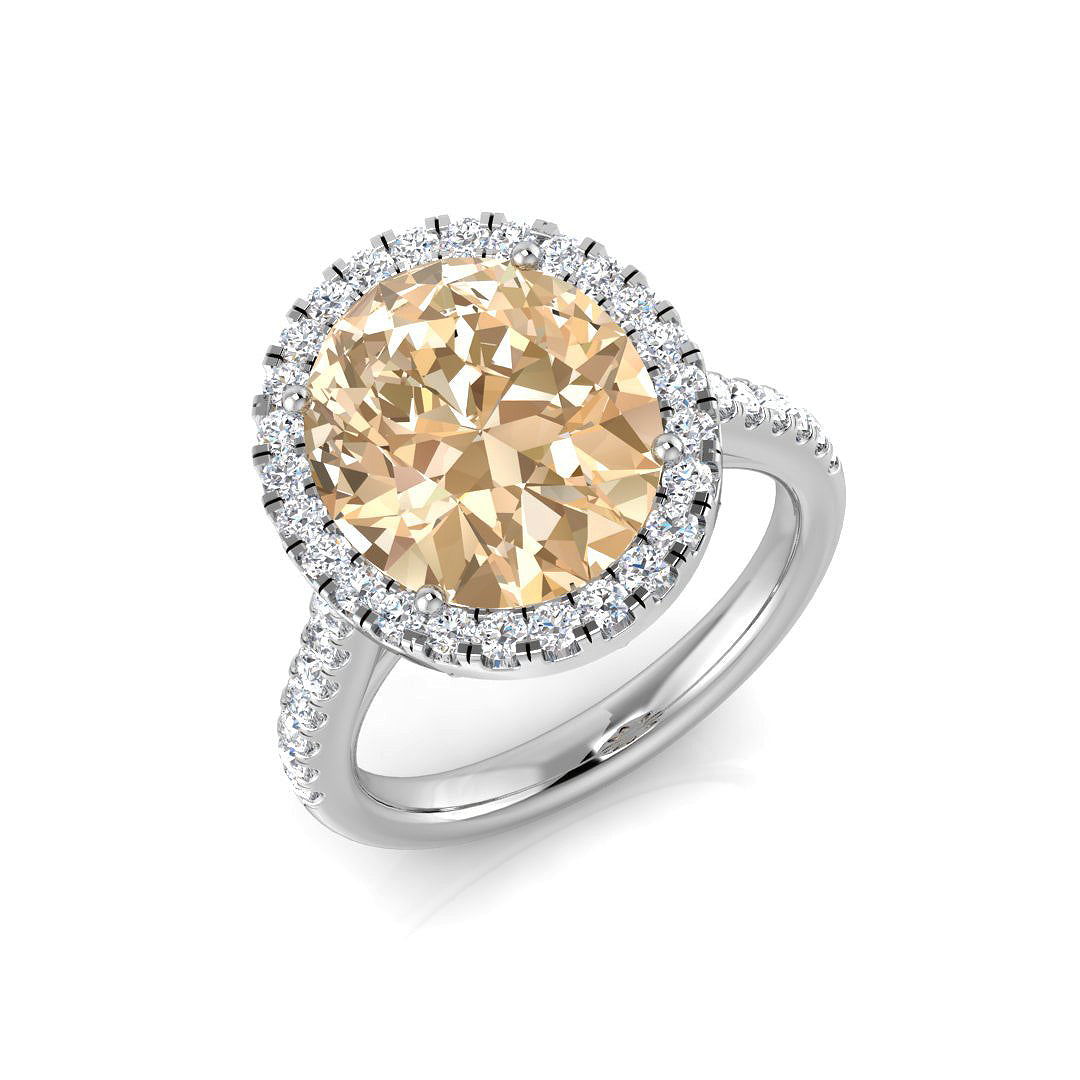 Oval Morganite Ring