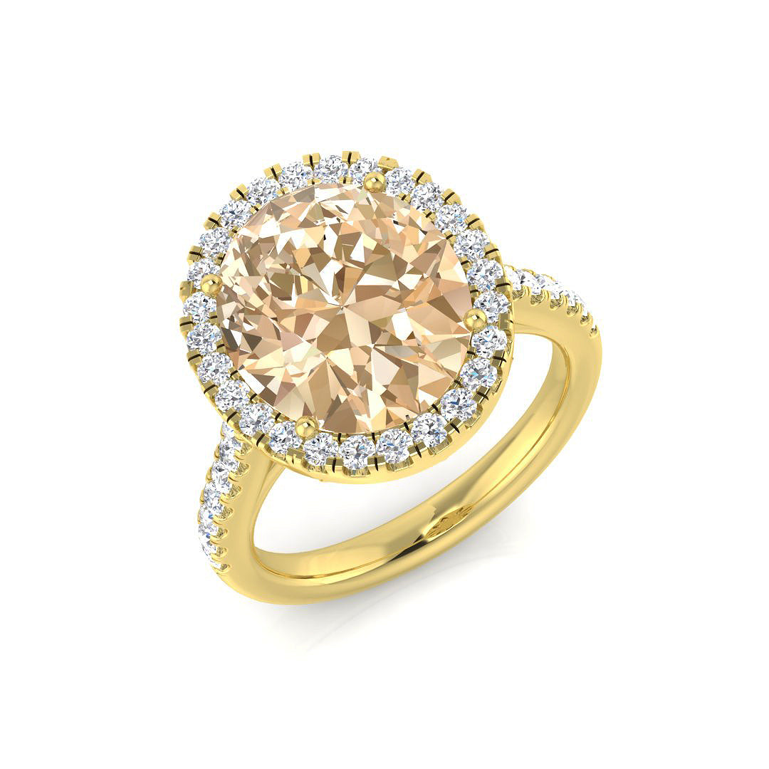 Oval Morganite Ring