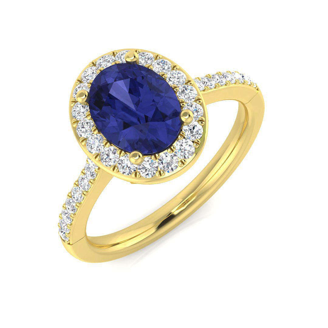Oval Tanzanite Ring