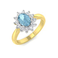 Oval Aquamarine Ring