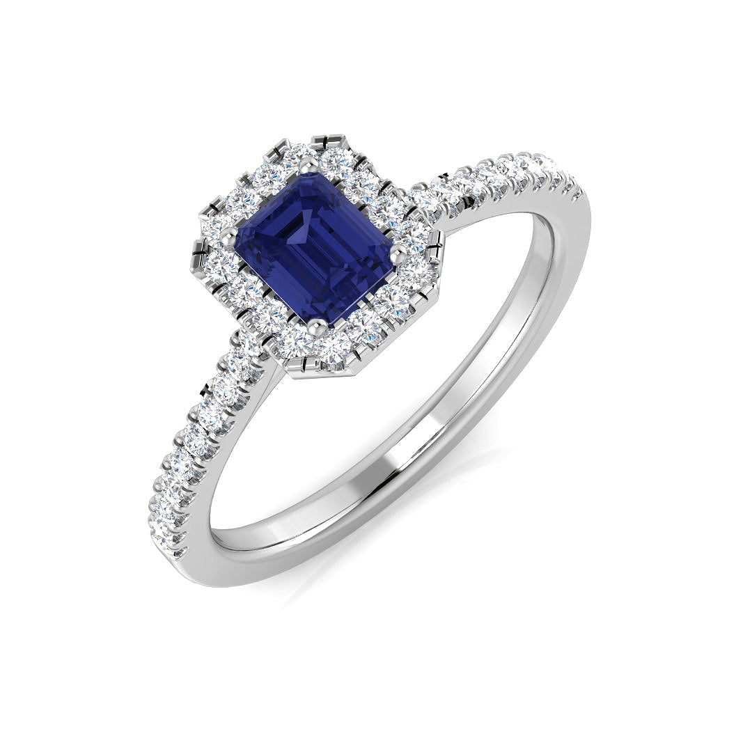Radiant Multi Sapphire Ring