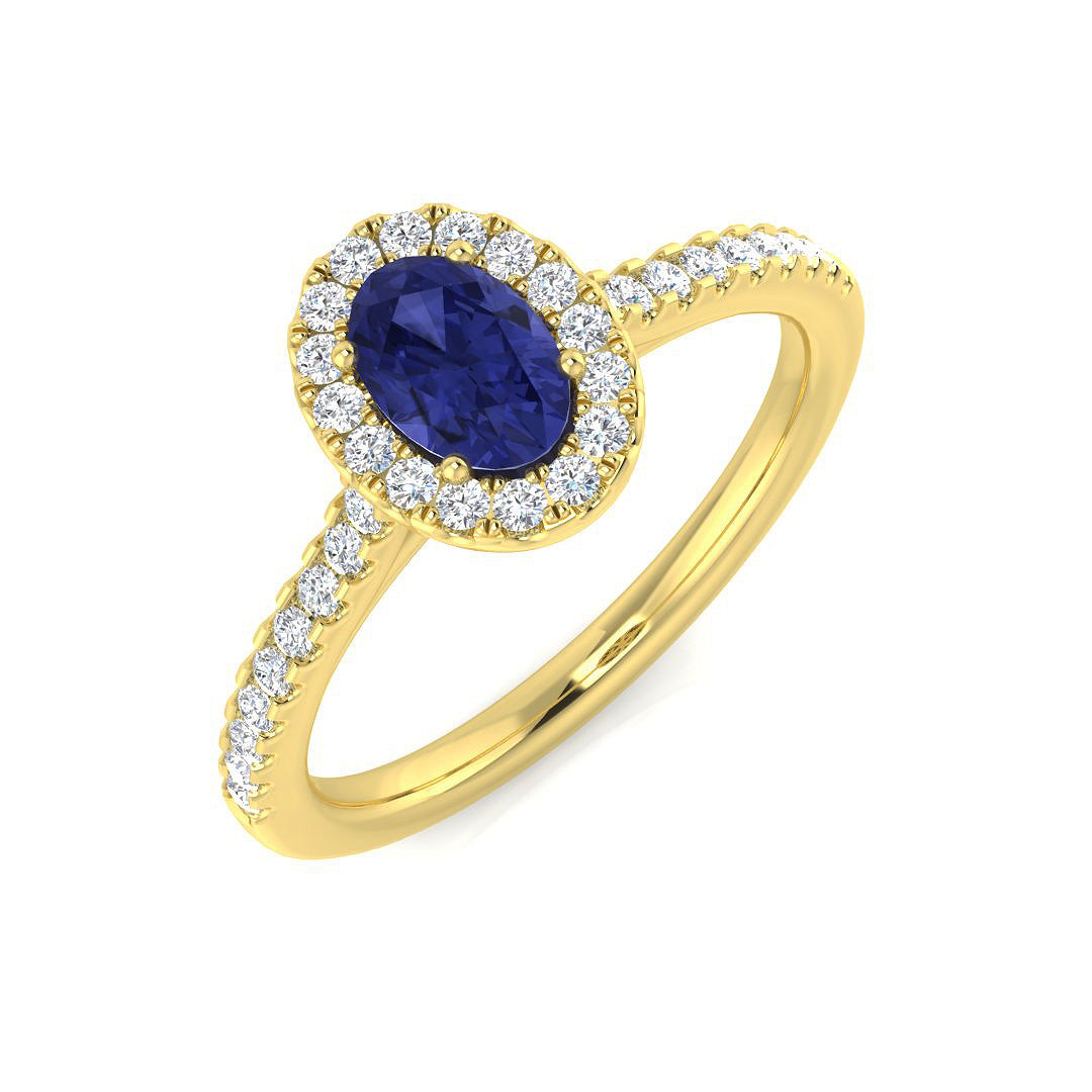 Oval Tanzanite Ring