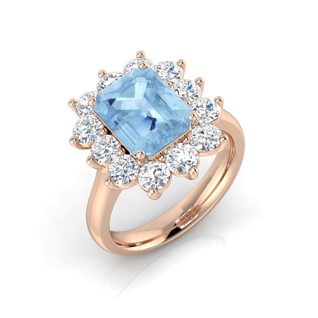 Emerald Cut Gemstone Ring