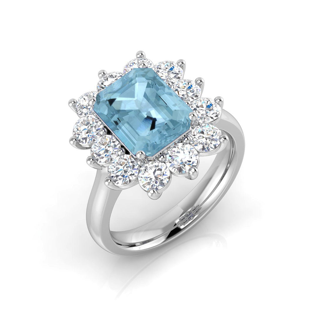 Emerald Cut Gemstone Ring