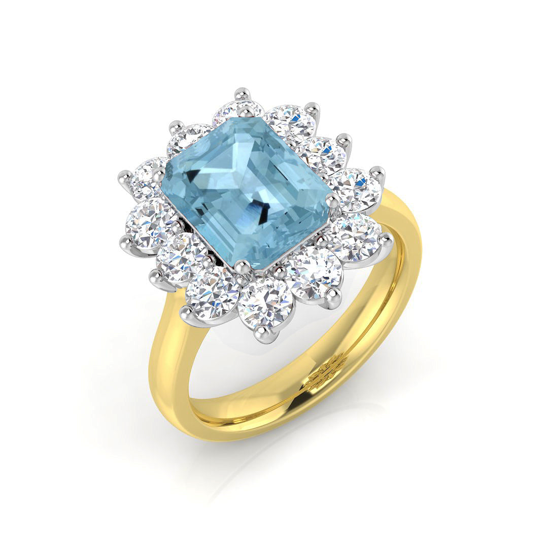 Emerald Cut Gemstone Ring