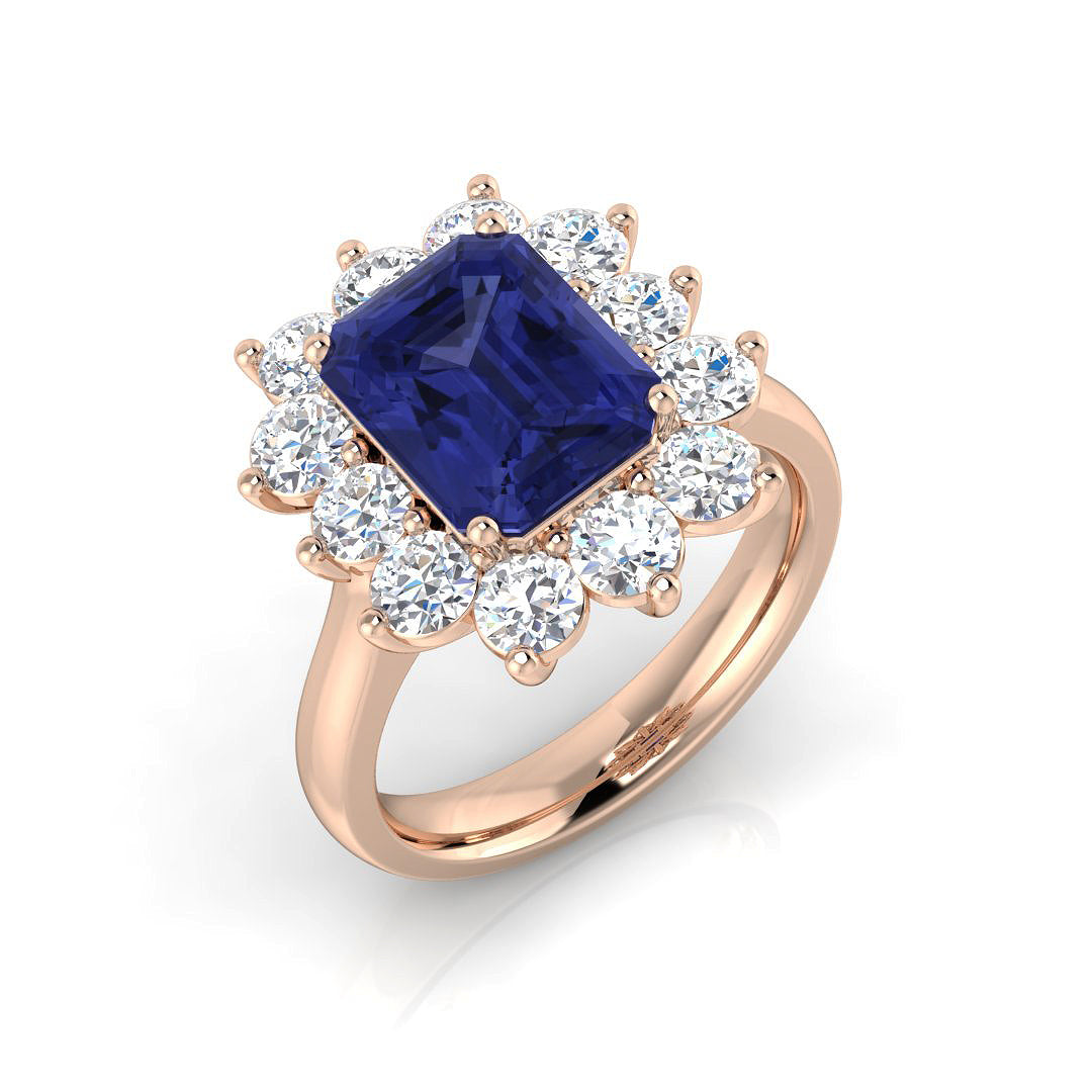 Emerald Cut Gemstone Ring
