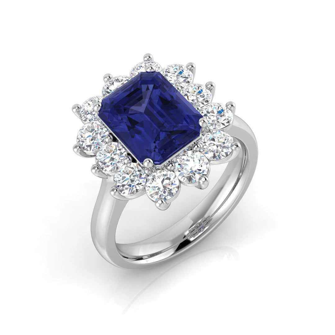 Emerald Cut Gemstone Ring