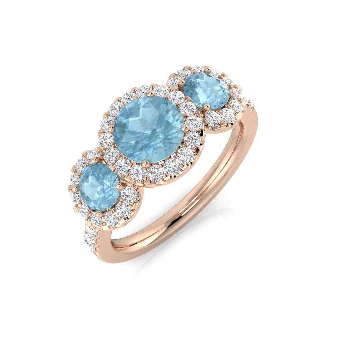 Round Gemstone Ring