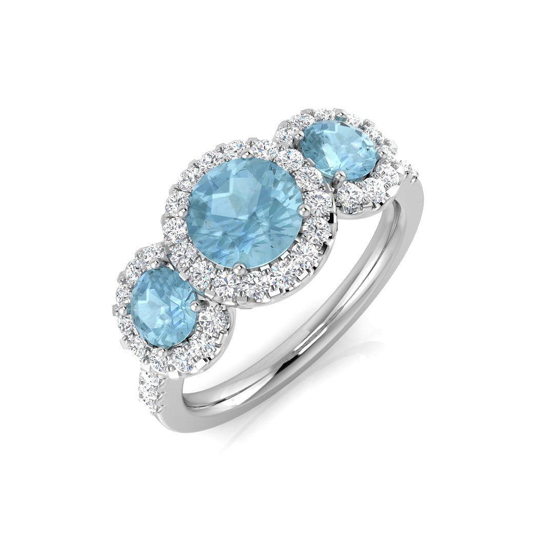 Round Gemstone Ring