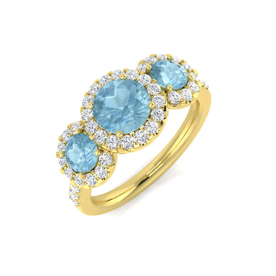 Round Gemstone Ring