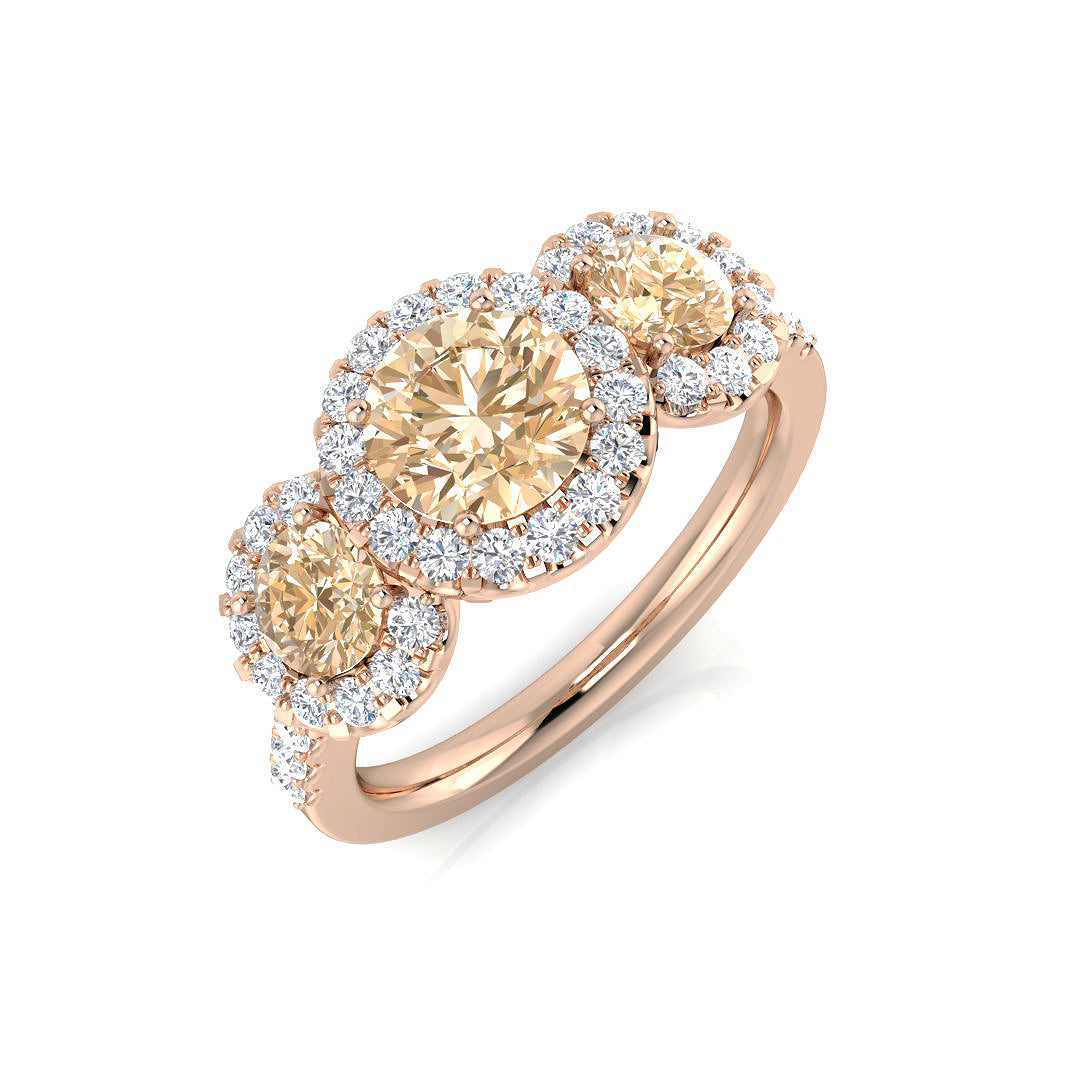 Round Gemstone Ring