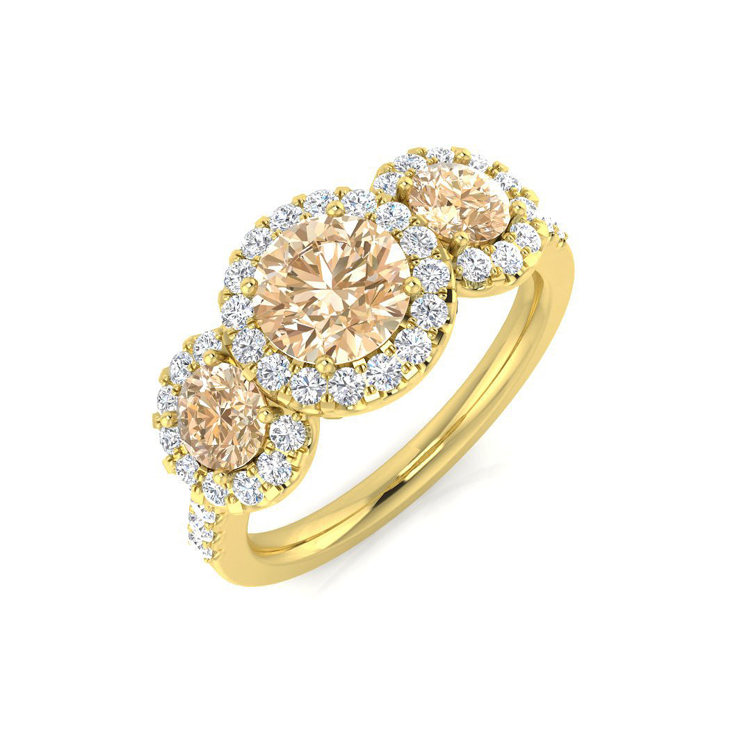 Round Gemstone Ring