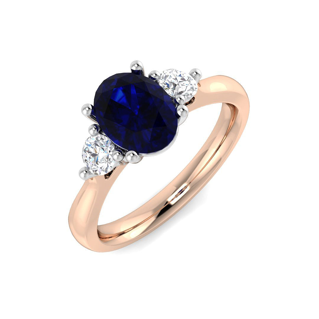 Oval Gemstone Ring