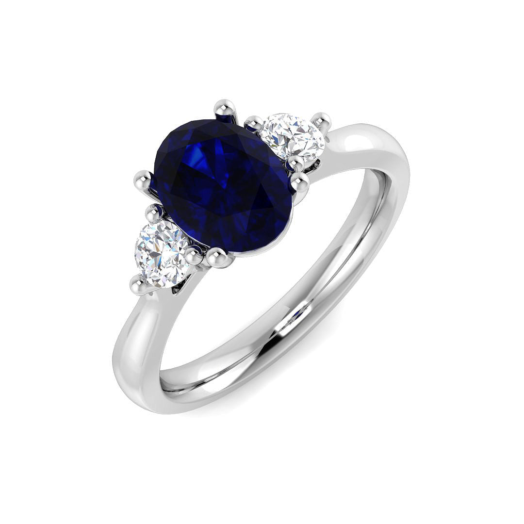Oval Gemstone Ring