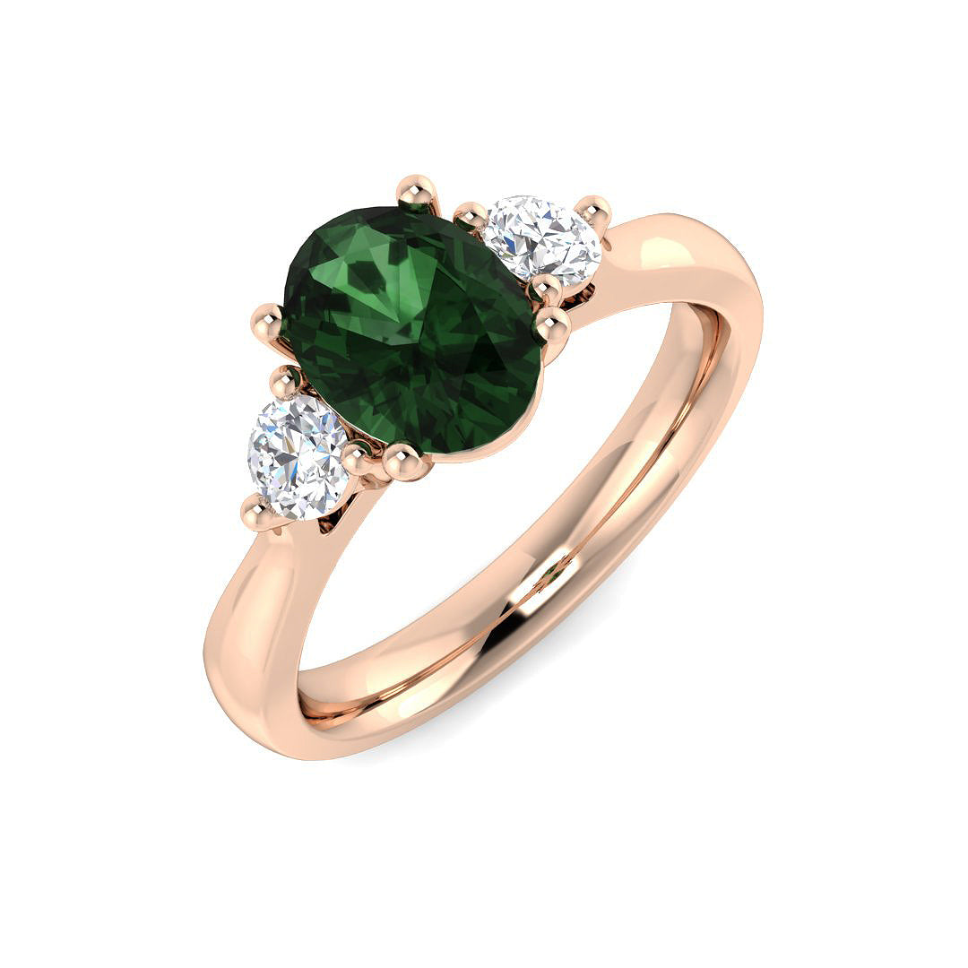 Oval Gemstone Ring
