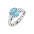 Oval Aquamarine Ring