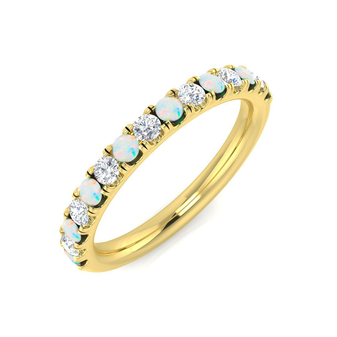 Round Gemstone Ring