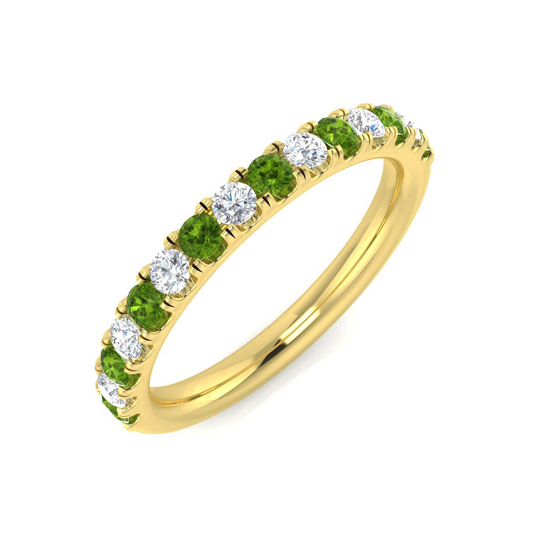 Round Gemstone Ring
