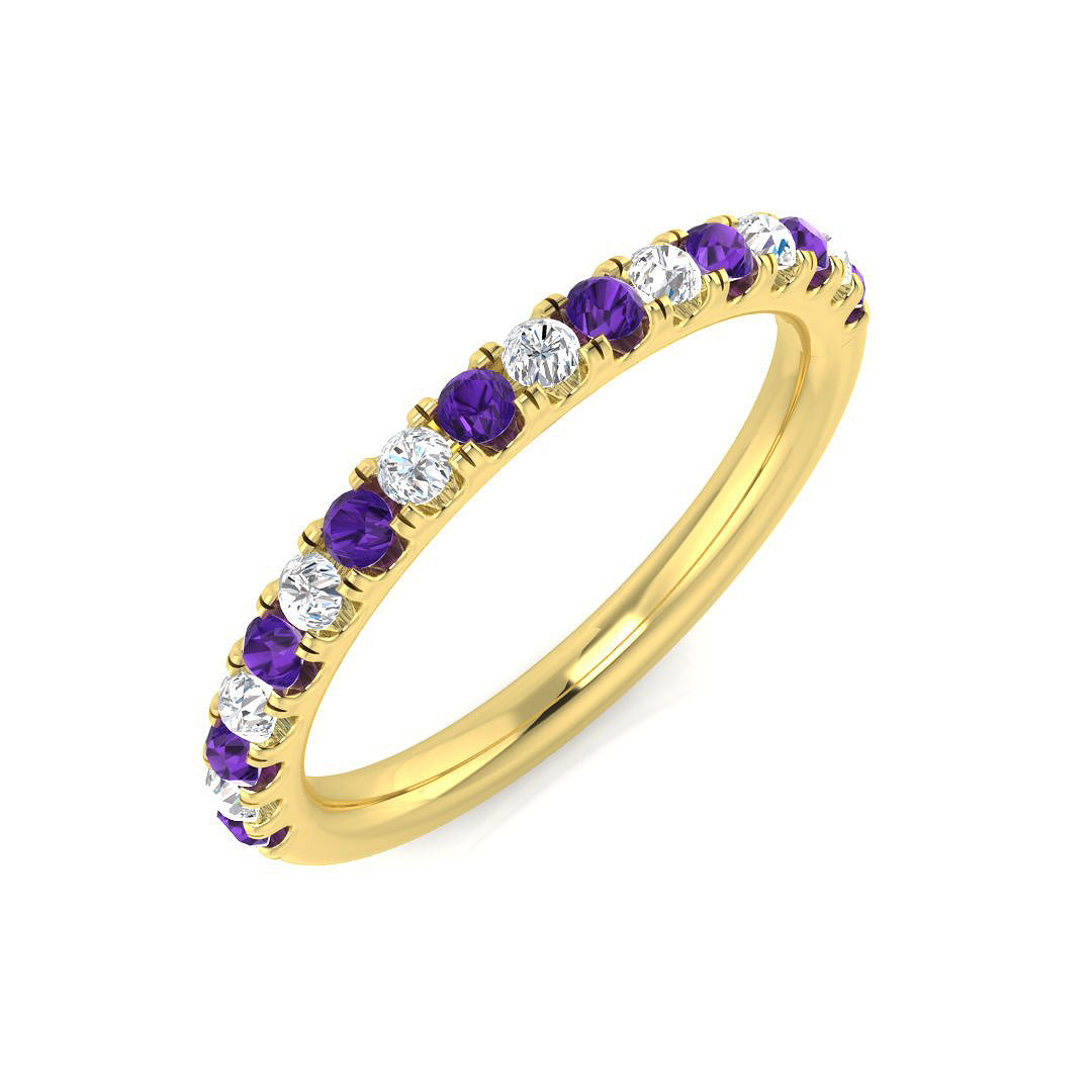 Round Gemstone Ring