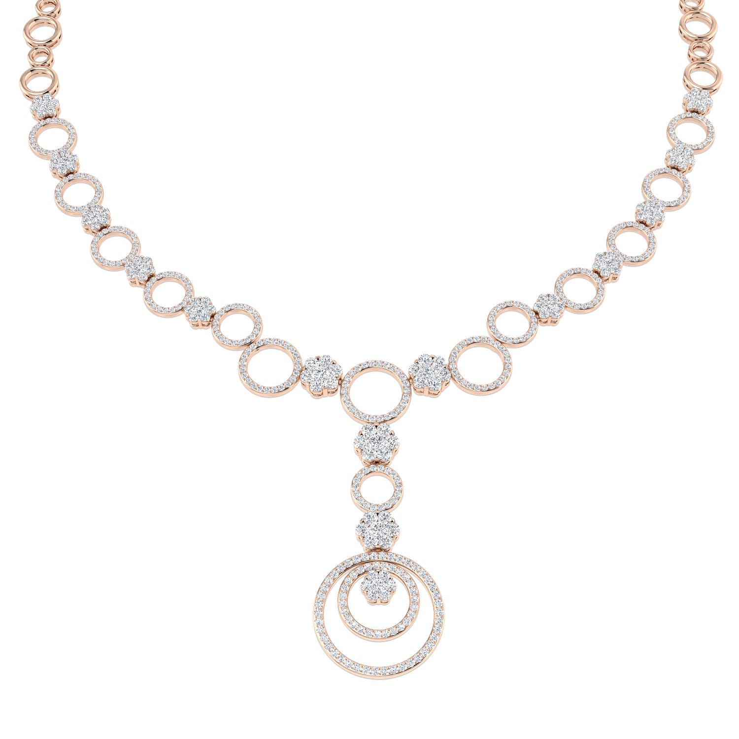 Round Diamond Necklace