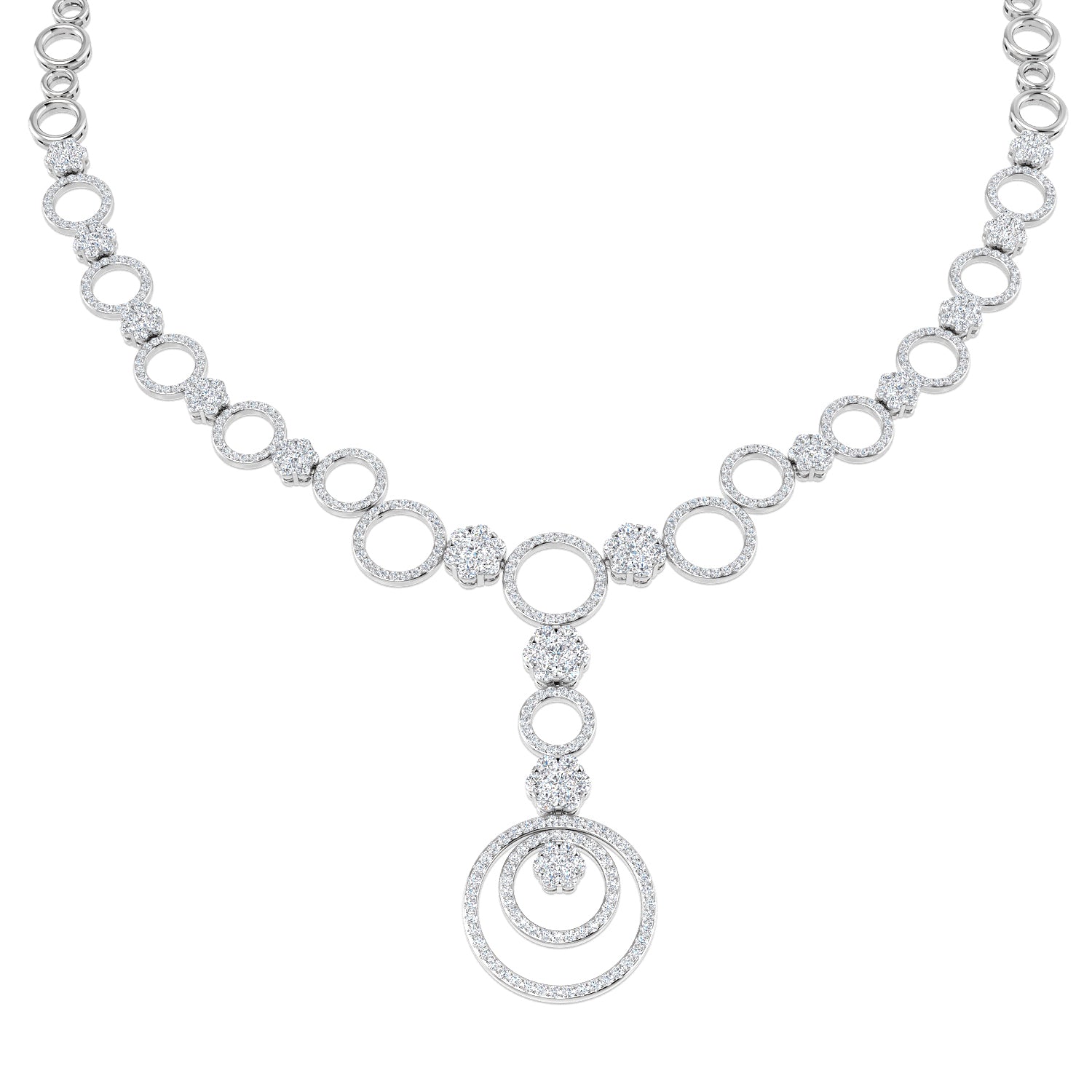 Round Diamond Necklace