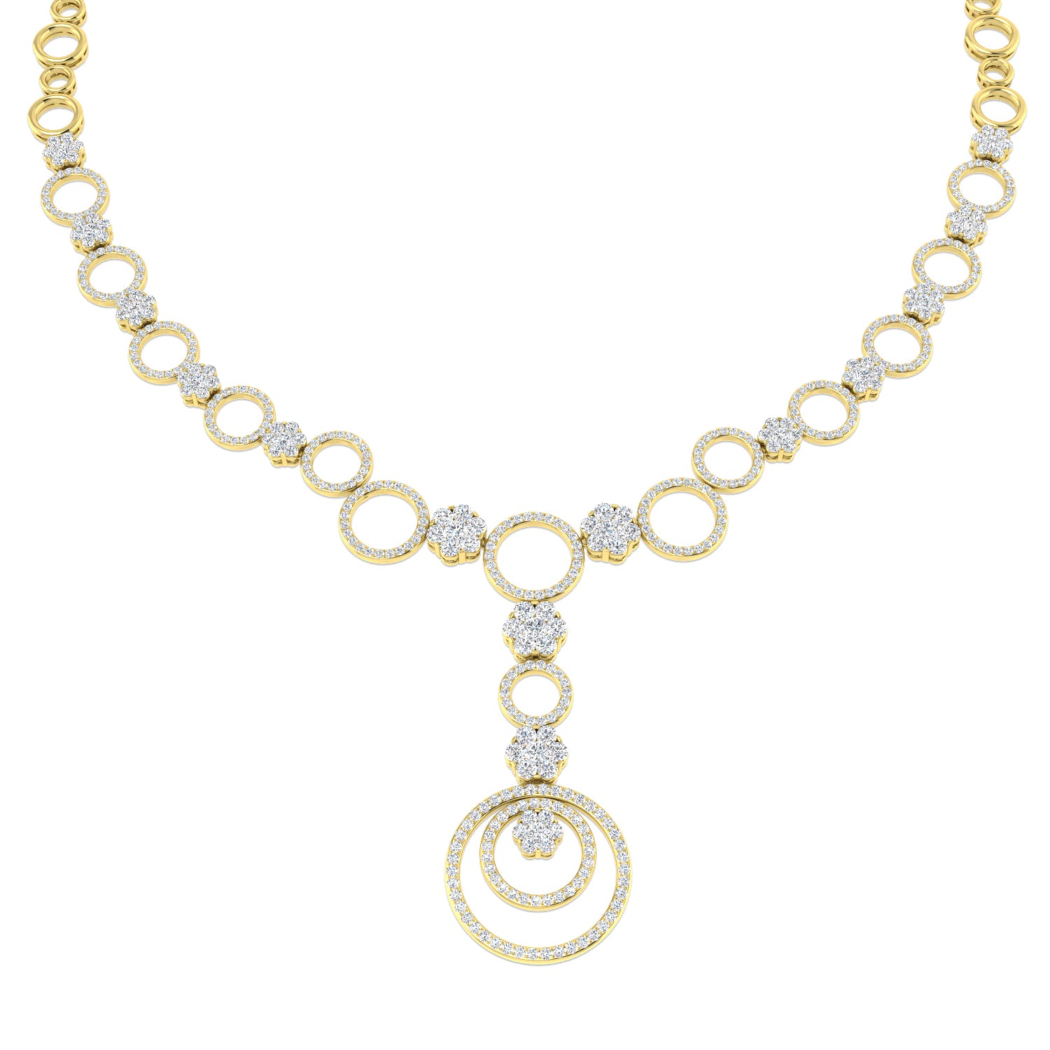 Round Diamond Necklace