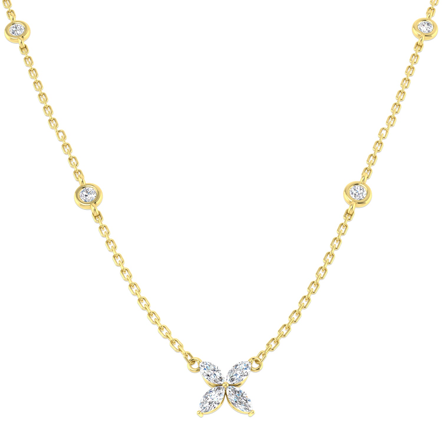 Marquise Diamond Necklace