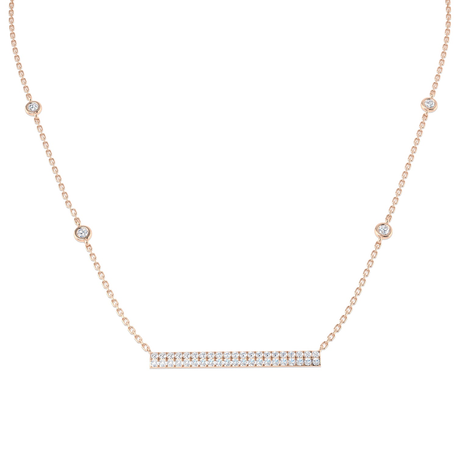 Round Diamond Necklace