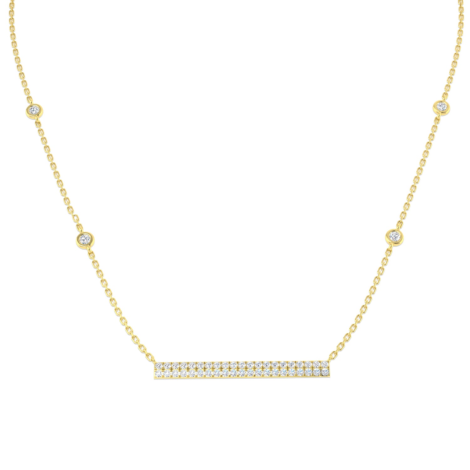 Round Diamond Necklace