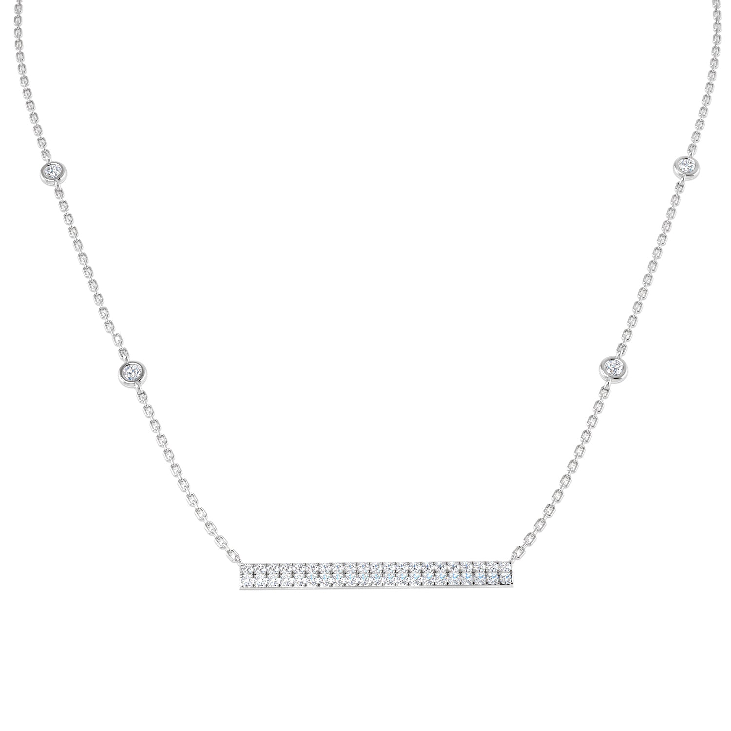 Round Diamond Necklace