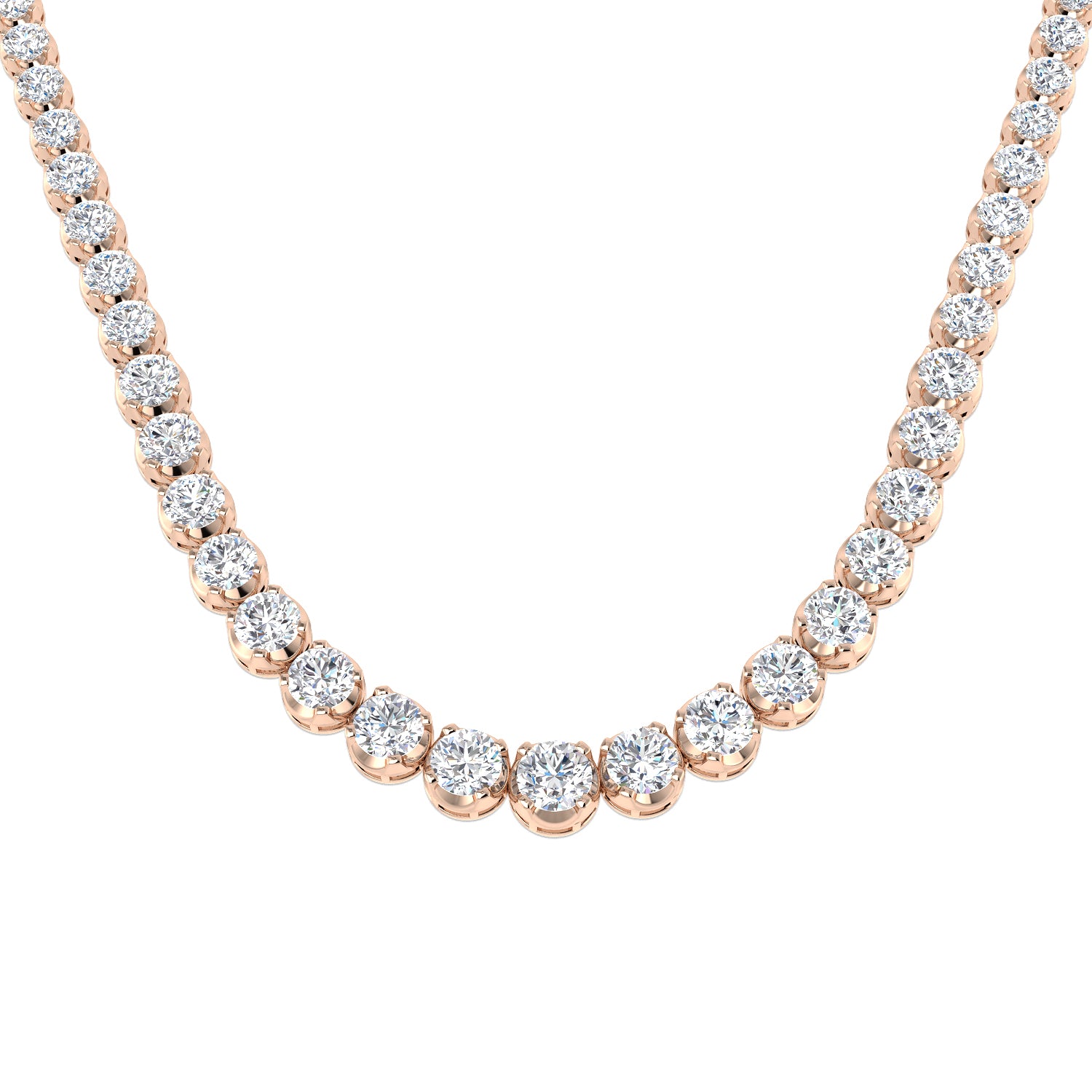 Round Diamond Necklace
