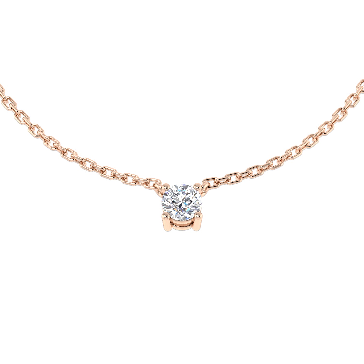 Round Diamond Necklace