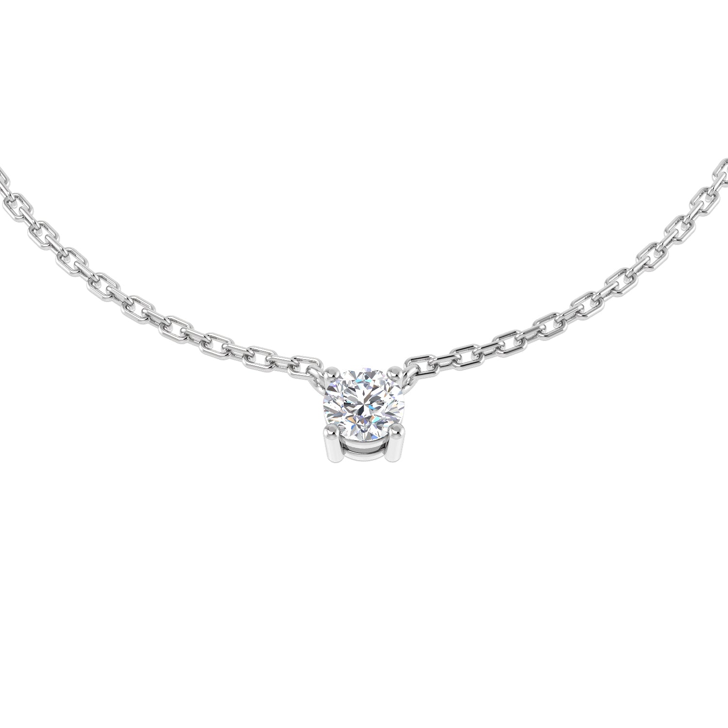 Round Diamond Necklace