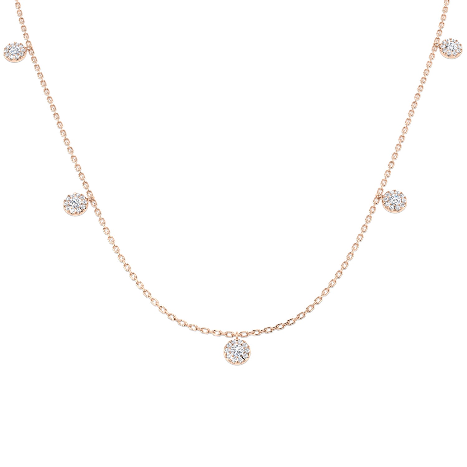 Round Diamond Necklace
