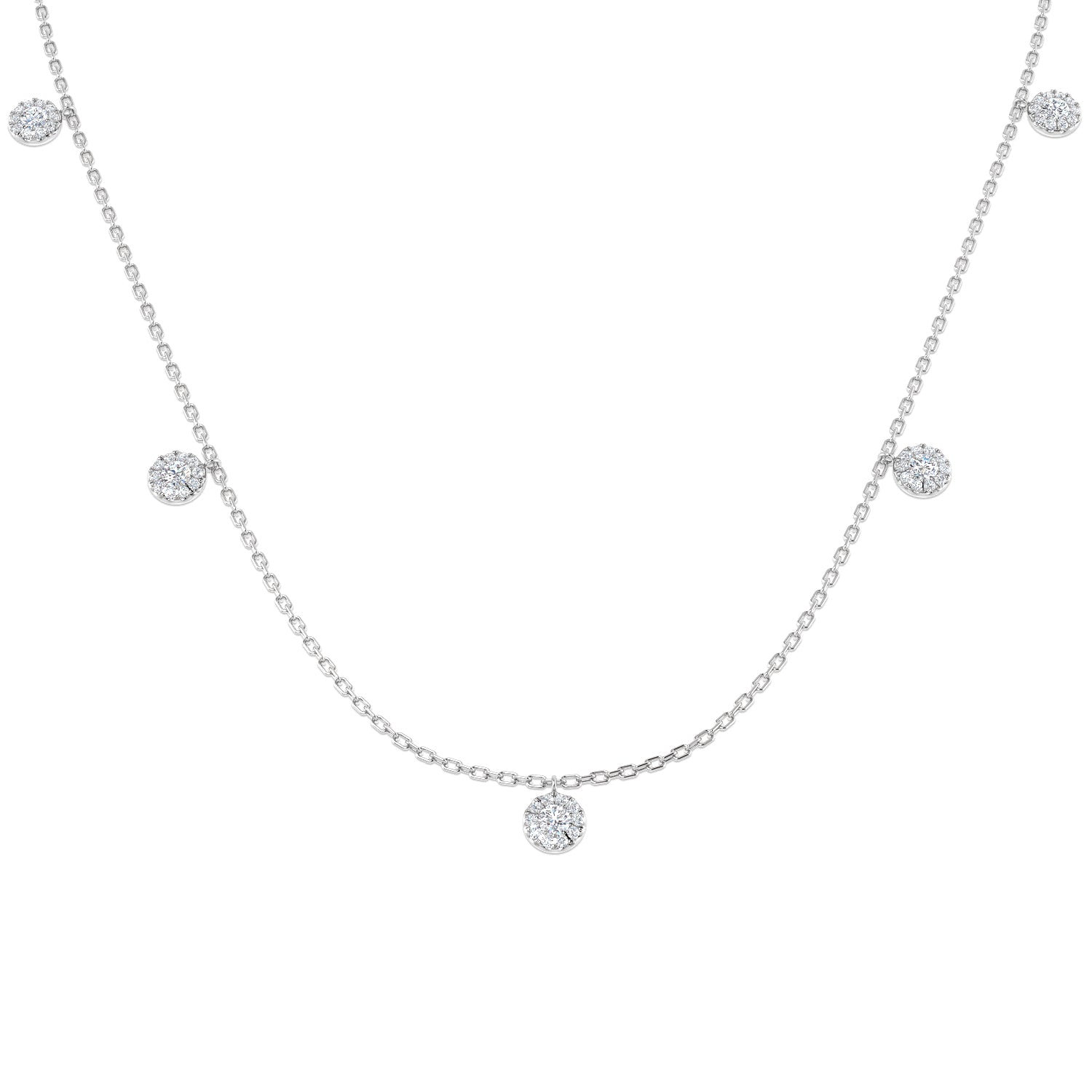 Round Diamond Necklace