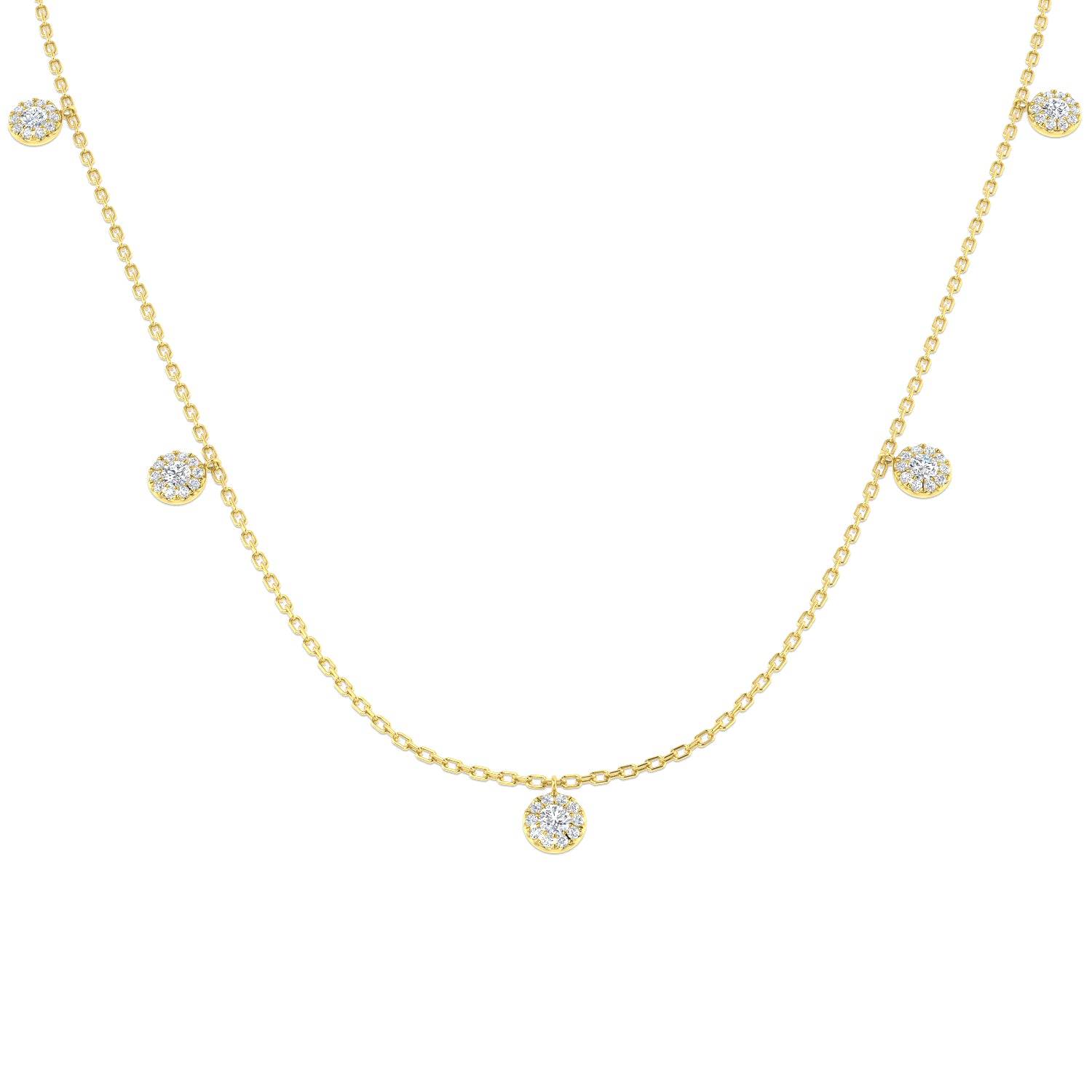Round Diamond Necklace