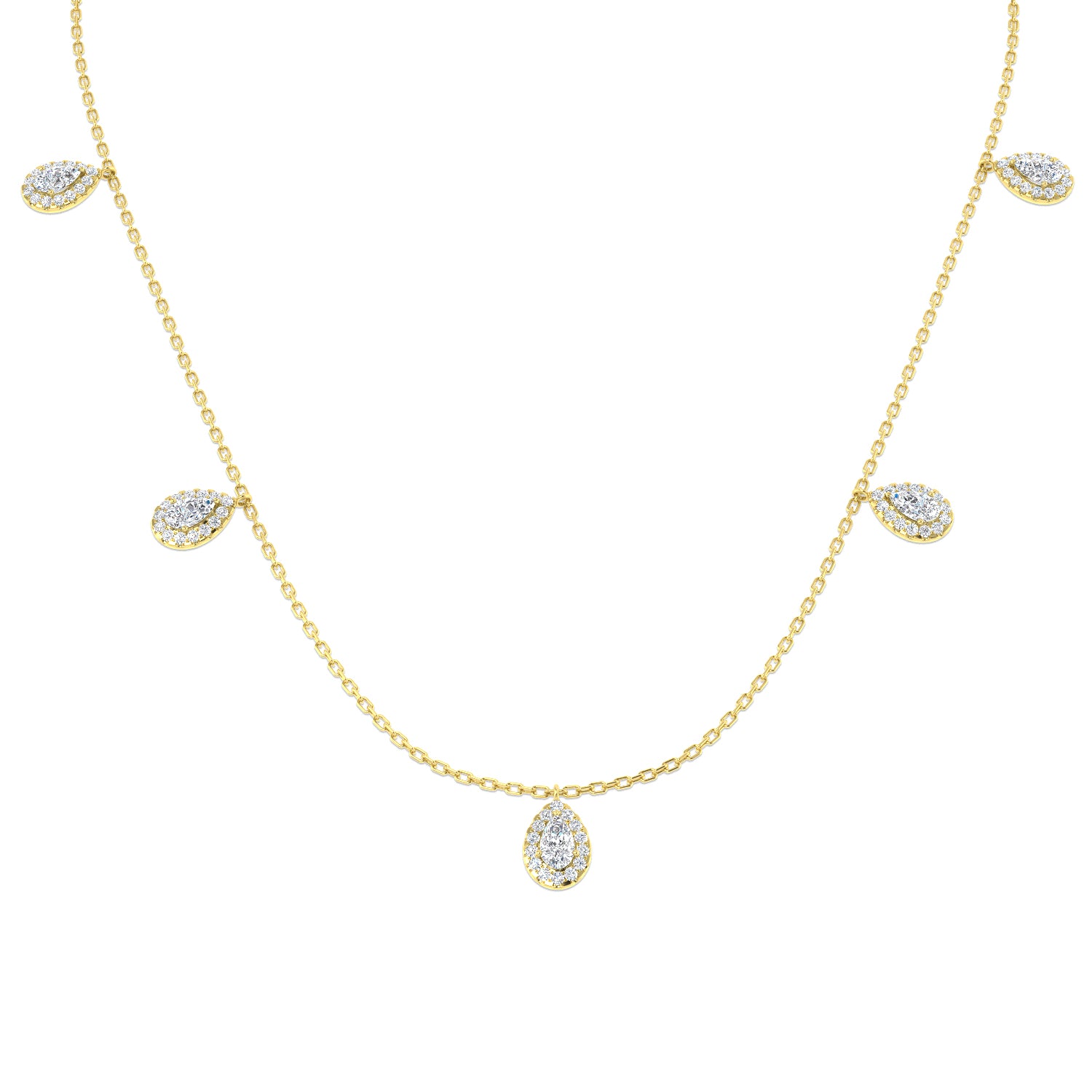 Round Diamond Necklace