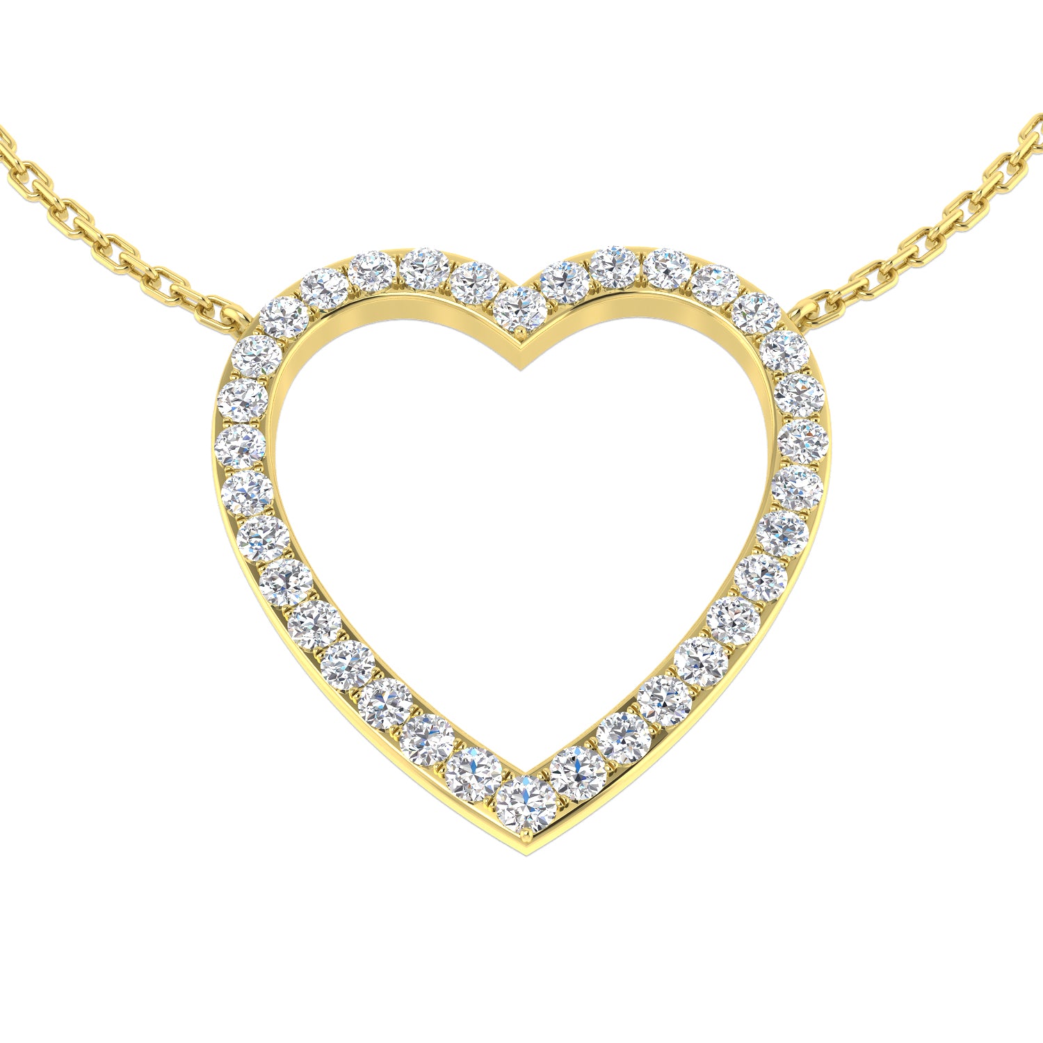 Round Diamond Necklace