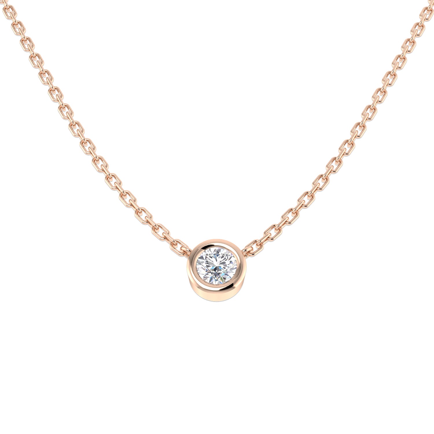 Round Diamond Necklace