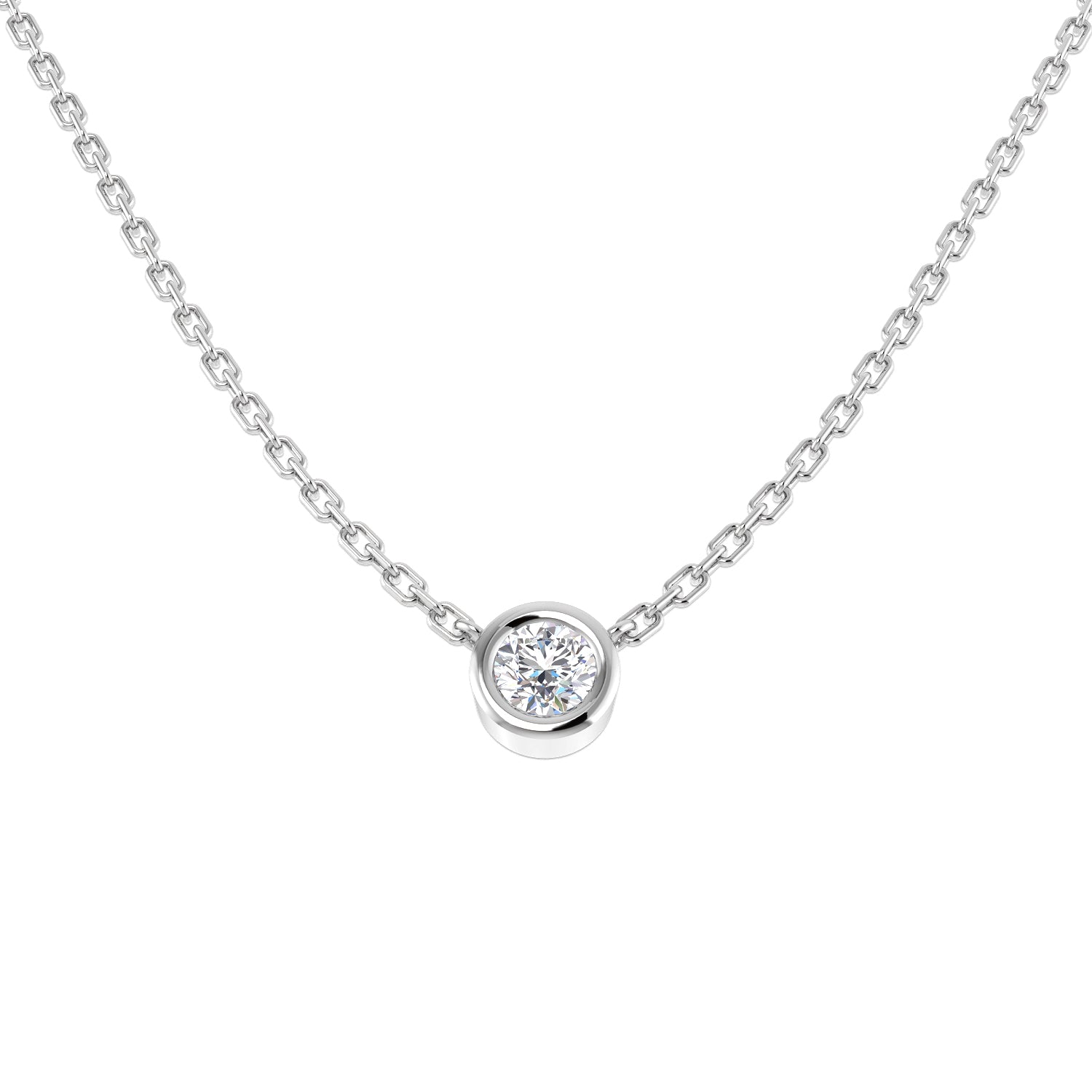 Round Diamond Necklace