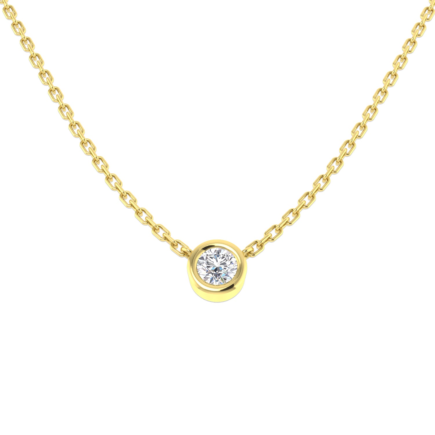 Round Diamond Necklace