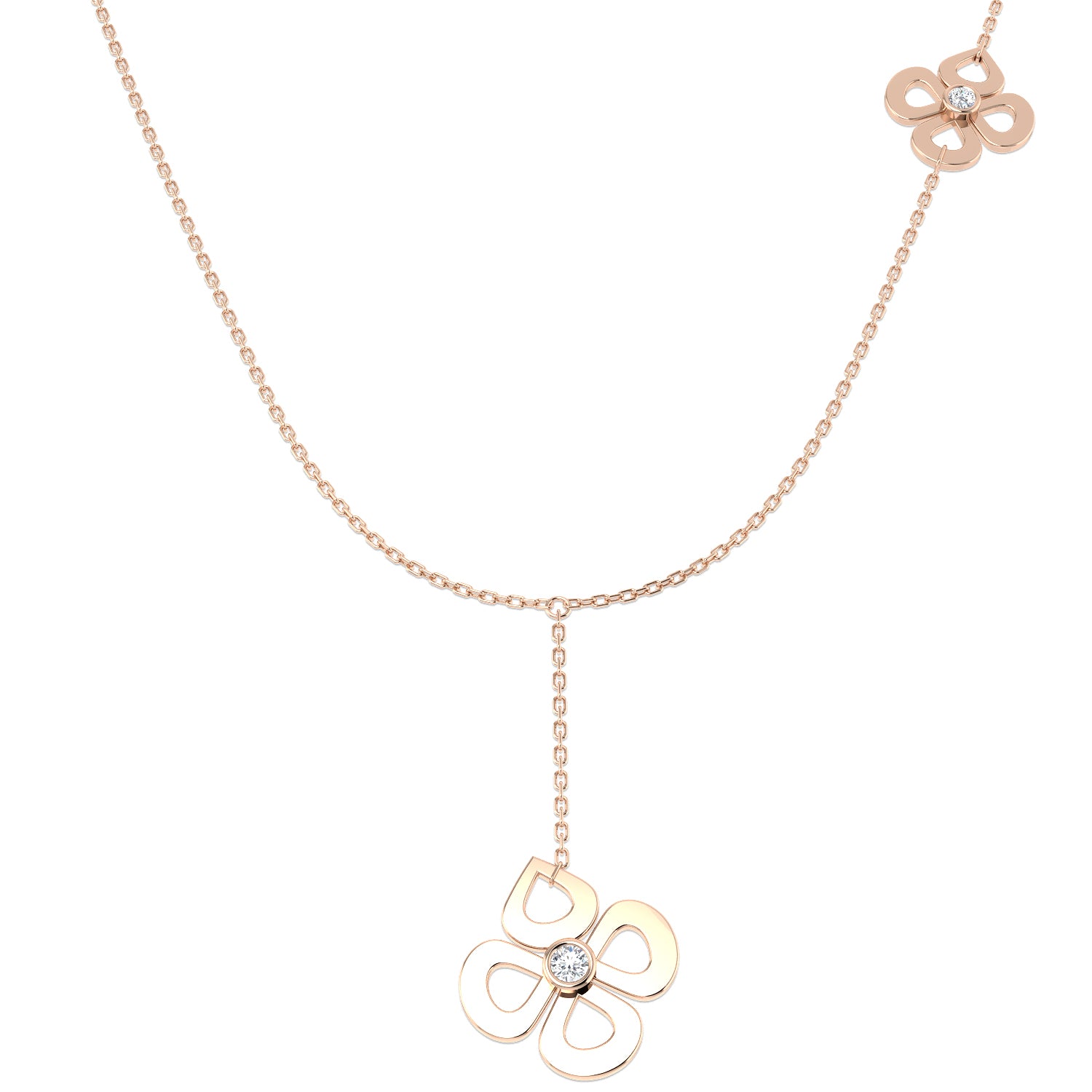 Round Diamond Necklace