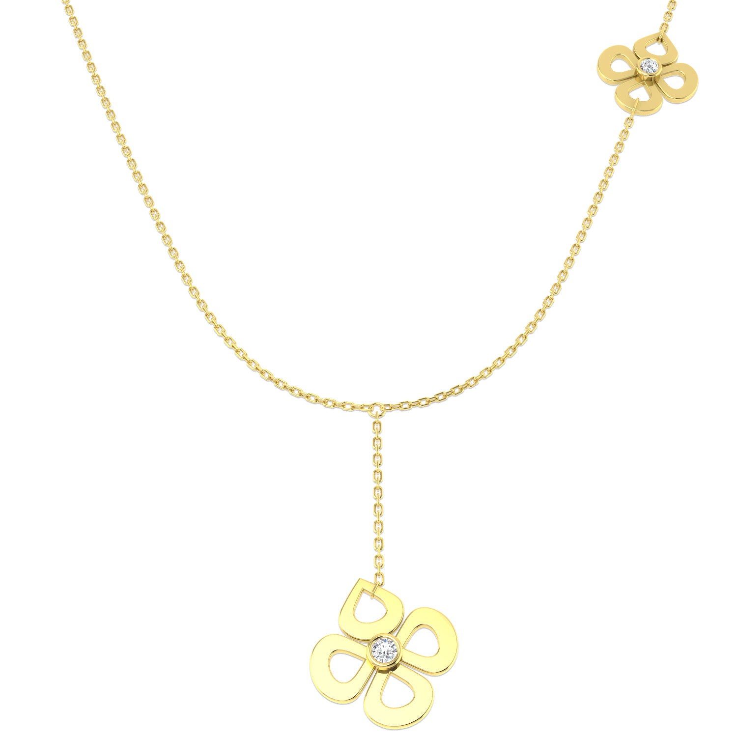 Round Diamond Necklace