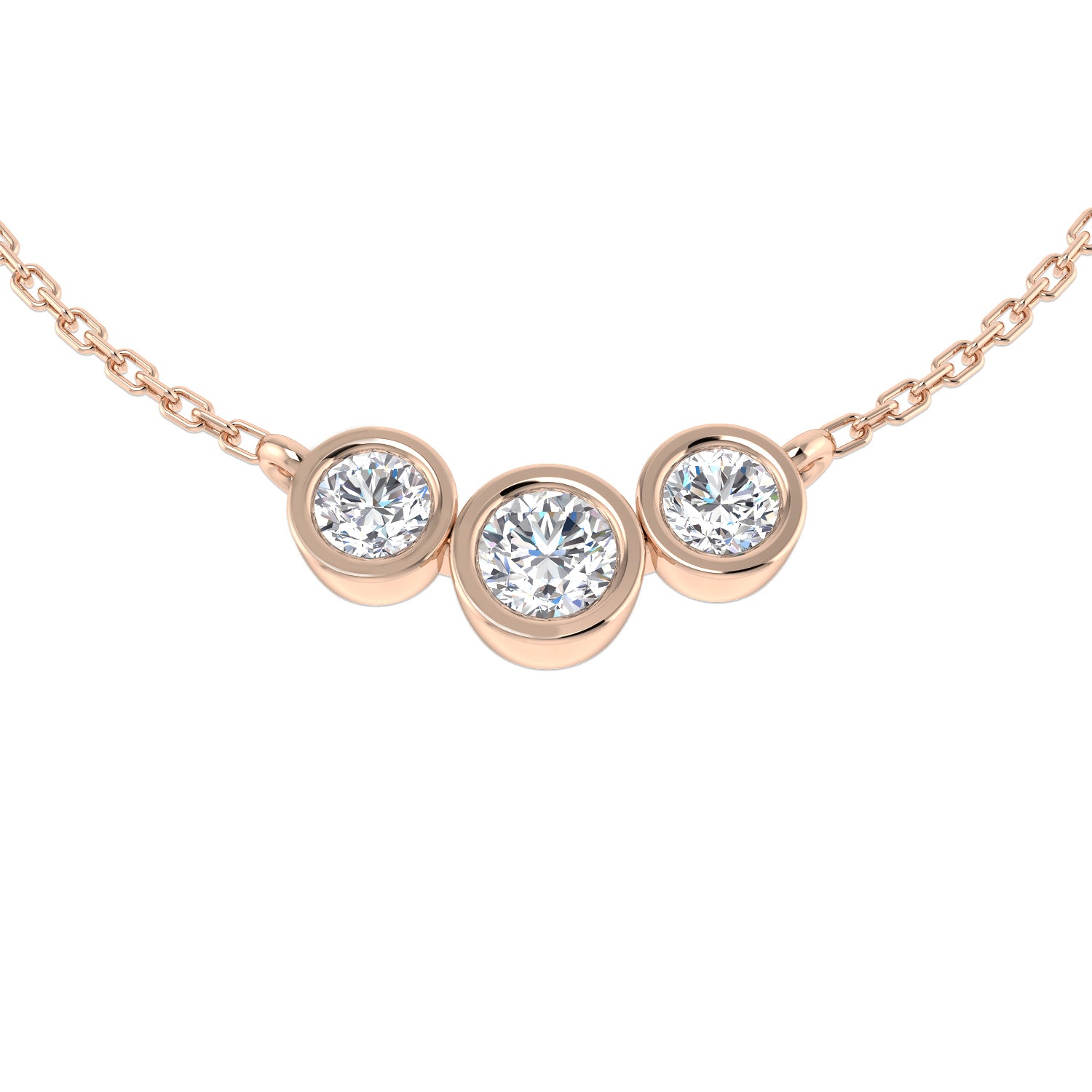 Round Diamond Necklace