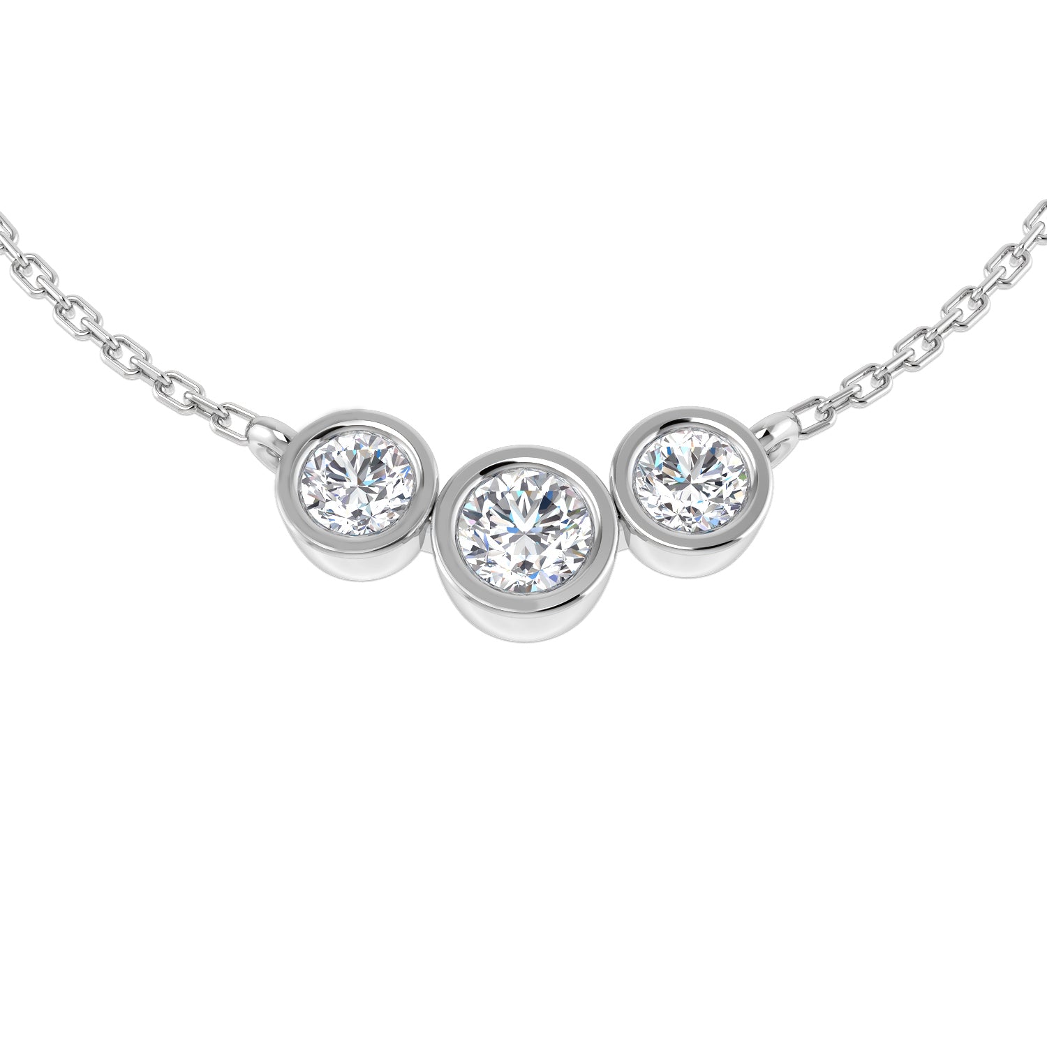 Round Diamond Necklace