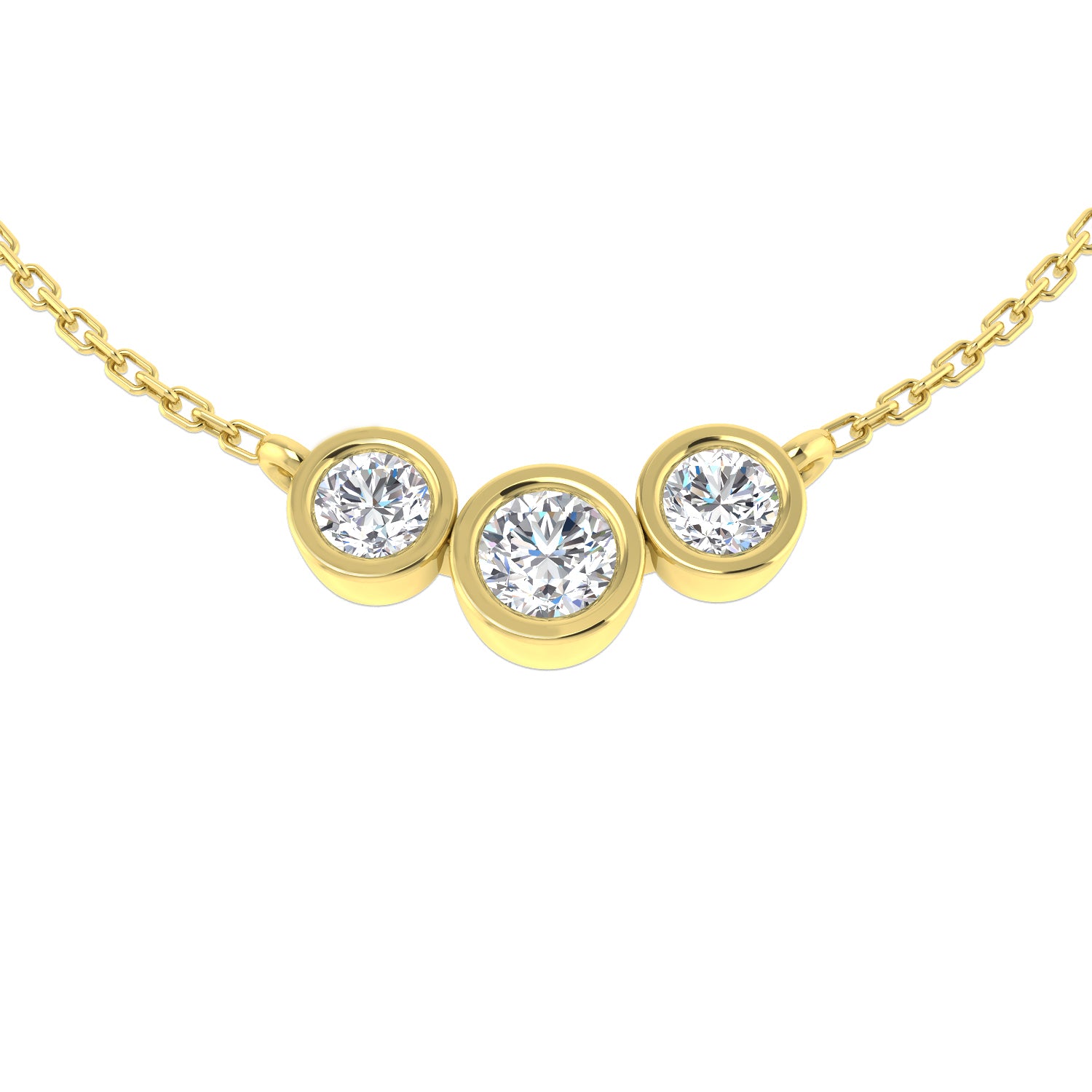 Round Diamond Necklace